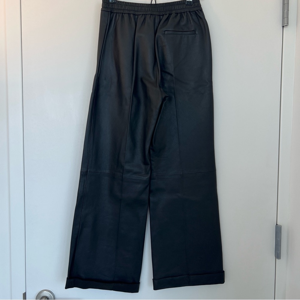 Cos women’s leather drawstring pan. Size 2 - Picture 2 of 9